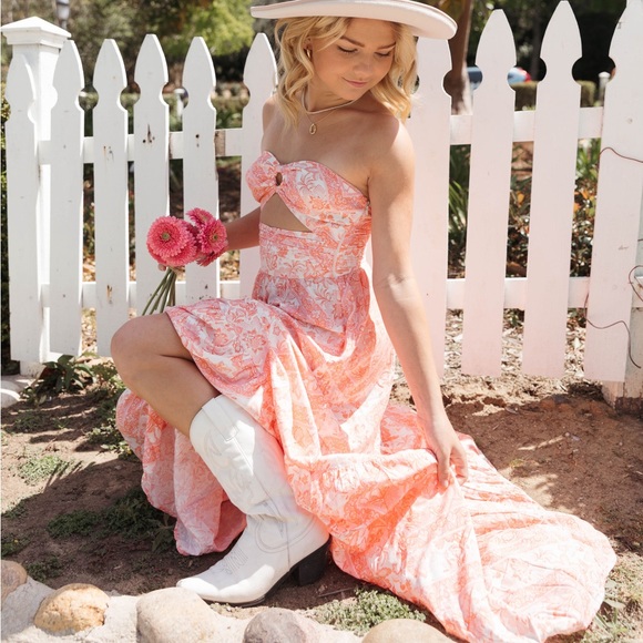 Orange maxi dress - Picture 5 of 7